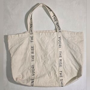Vuori "The Rise The Shine" Large Canvas Tote Bag